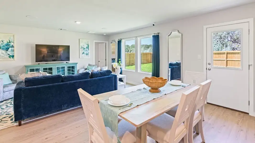 Furnished interior view inside a new home in Fisher's Cove, Aransas Pass (Image 6).