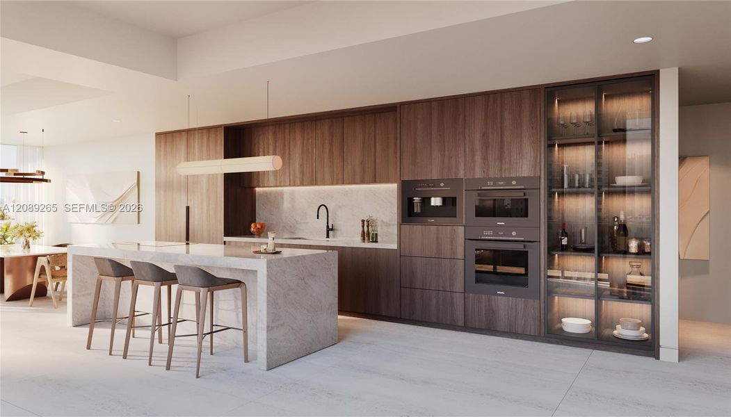 Furnished interior view inside a new home in , Bay Harbor Islands (Image 5).