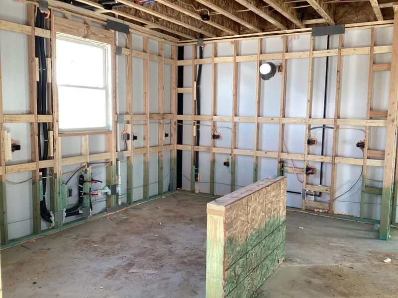 In-progress construction of a new home in The Homestead at Lariat, Liberty Hill, TX (Image 7).