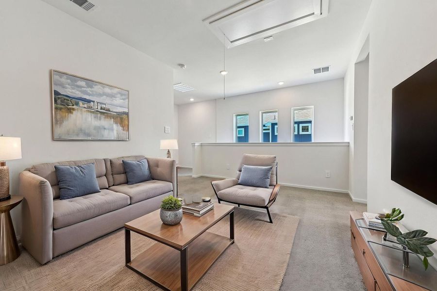 Furnished interior view inside a new home in Kemah Crossing - City Series, Kemah (Image 17).