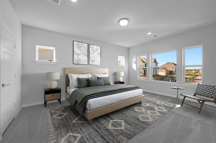 Furnished interior view inside a new home in Painted Tree Woodland West – Cottages, McKinney (Image 11).