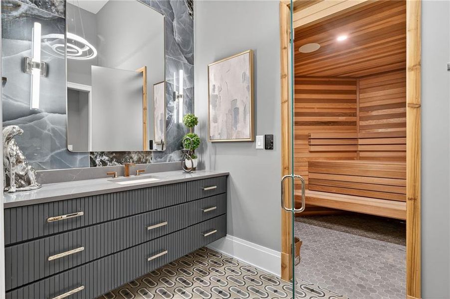 Furnished interior view inside a new home in , Atlanta (Image 58).