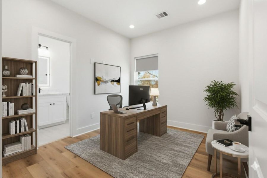 Furnished interior view inside a new home in , Houston (Image 8).