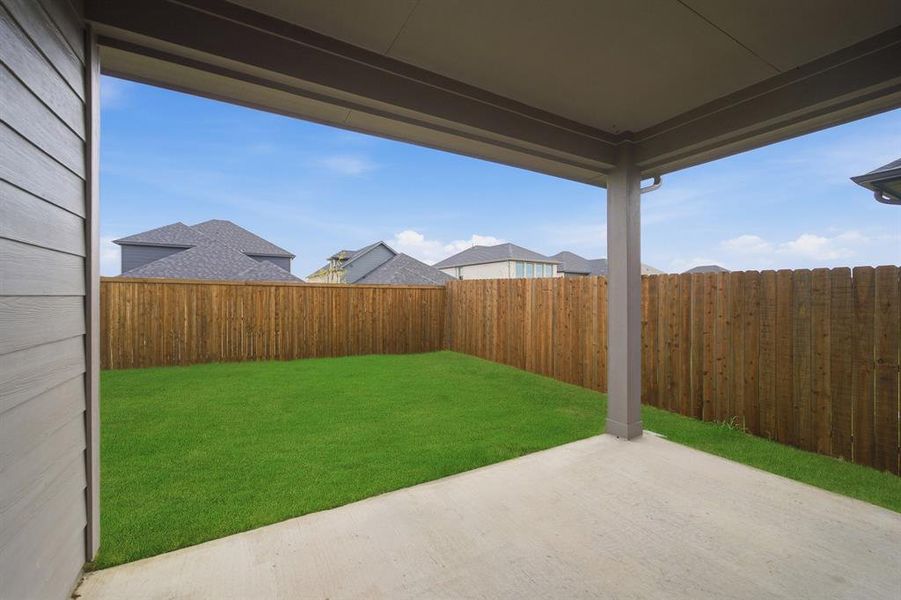 Exterior details and patio area of a home in Westridge, McKinney (Image 19).