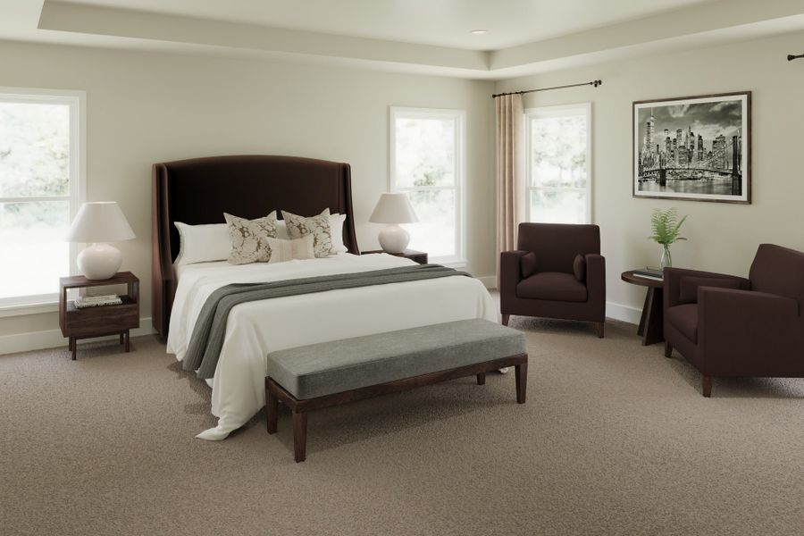 Representative furnished interior of a home built from the Carrington by Fischer Homes in The Dunes at Sandbar, Santa Rosa Beach (Image 7).