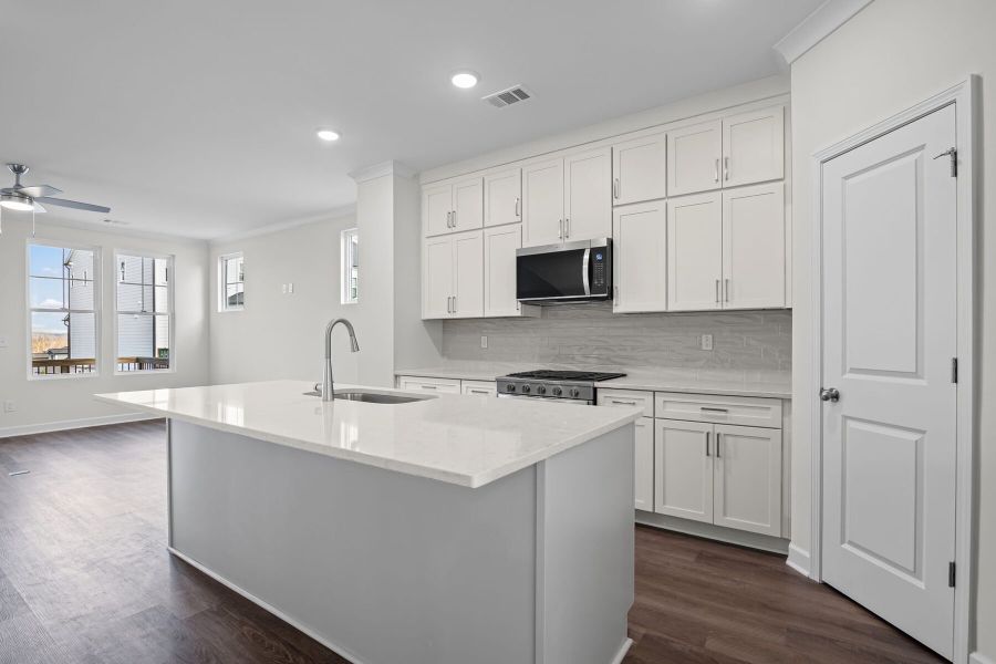 Furnished interior view inside a new home in The Village at River Green, Canton (Image 5).