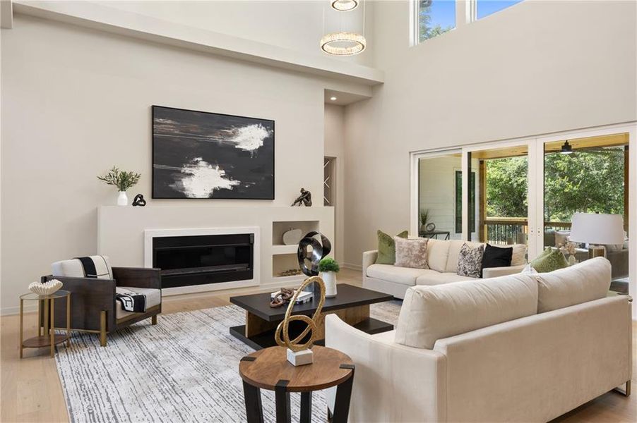 Furnished interior view inside a new home in , Sandy Springs (Image 13). Furnished interior view inside a new home in , Sandy Springs (Image 13).