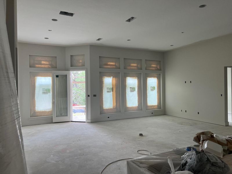 In-progress construction of a new home in Riverstone, Georgetown, TX (Image 26). In-progress construction of a new home in Riverstone, Georgetown, TX (Image 26).