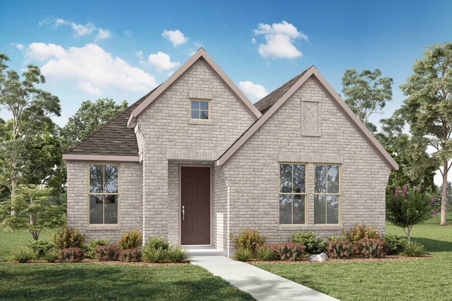 Representative exterior photo of a completed home built from the Chaise by Tri Pointe Homes in Painted Tree, McKinney, TX (Image 11).