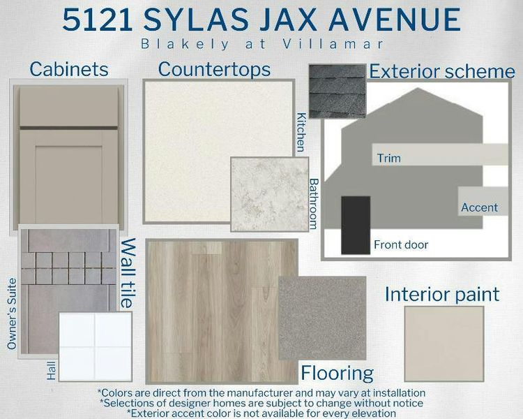 Blakely - Colors for This home
