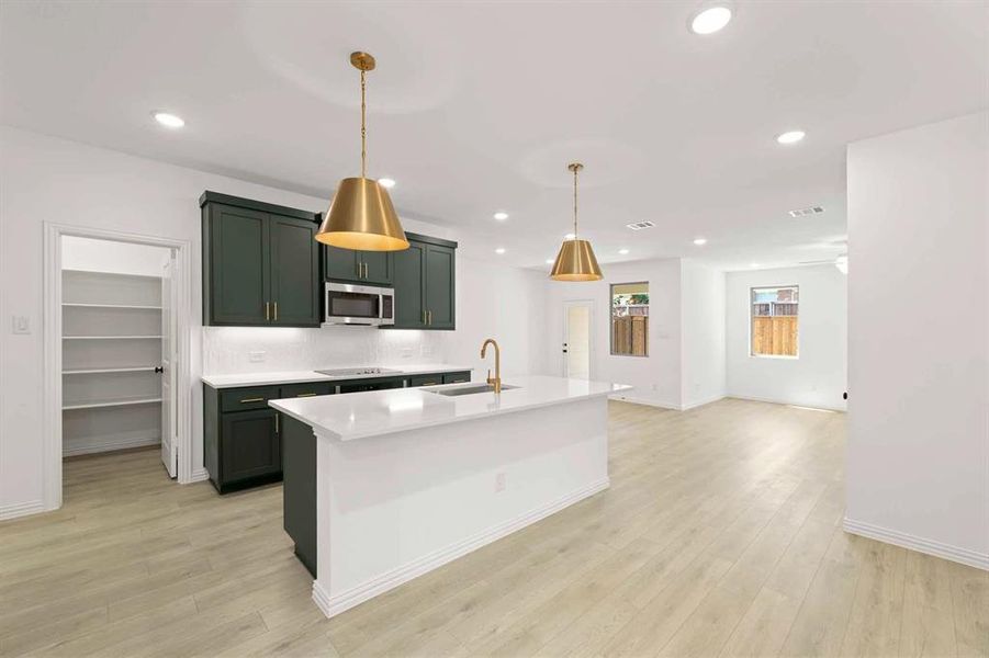 Furnished interior view inside a new home in Sereno Oaks at Buckner Terrace, Dallas (Image 11). Furnished interior view inside a new home in Sereno Oaks at Buckner Terrace, Dallas (Image 11).