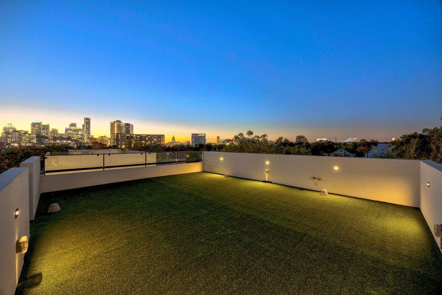 Exterior details and patio area of a home in , Austin (Image 29). Exterior details and patio area of a home in , Austin (Image 29).