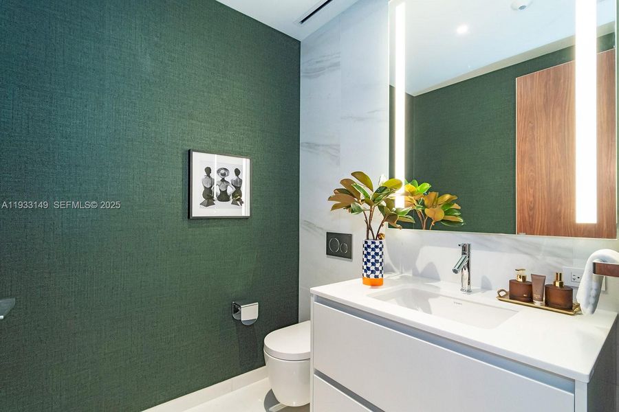 Furnished interior view inside a new home in , Miami (Image 8).