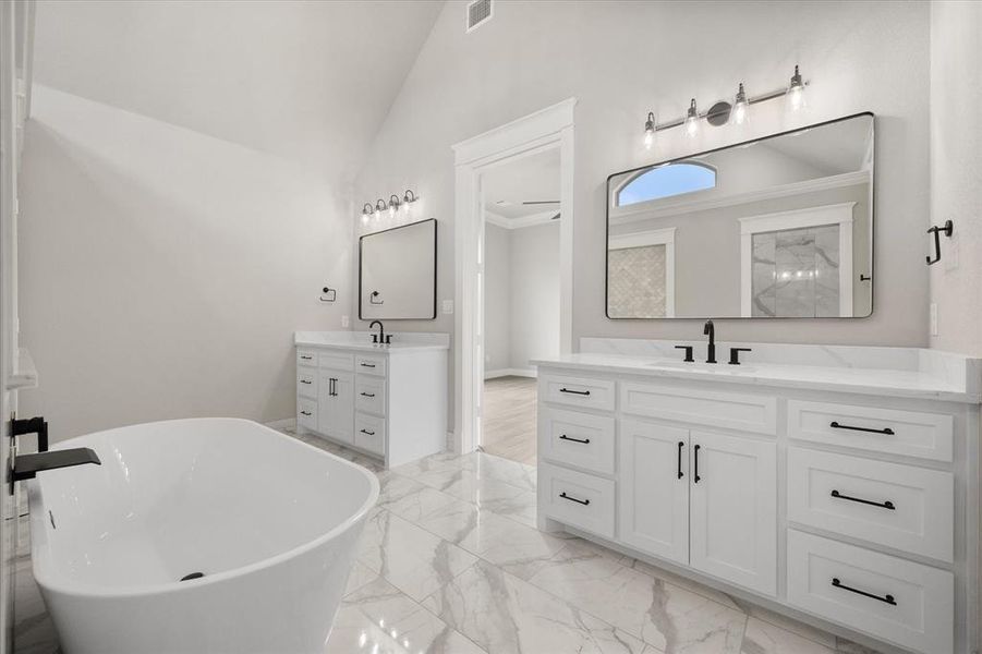 Furnished interior view inside a new home in , Midlothian (Image 12).