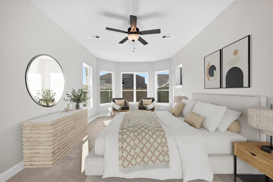 Furnished interior view inside a new home in Pecan Square - Gardens, Northlake (Image 6). Furnished interior view inside a new home in Pecan Square - Gardens, Northlake (Image 6).