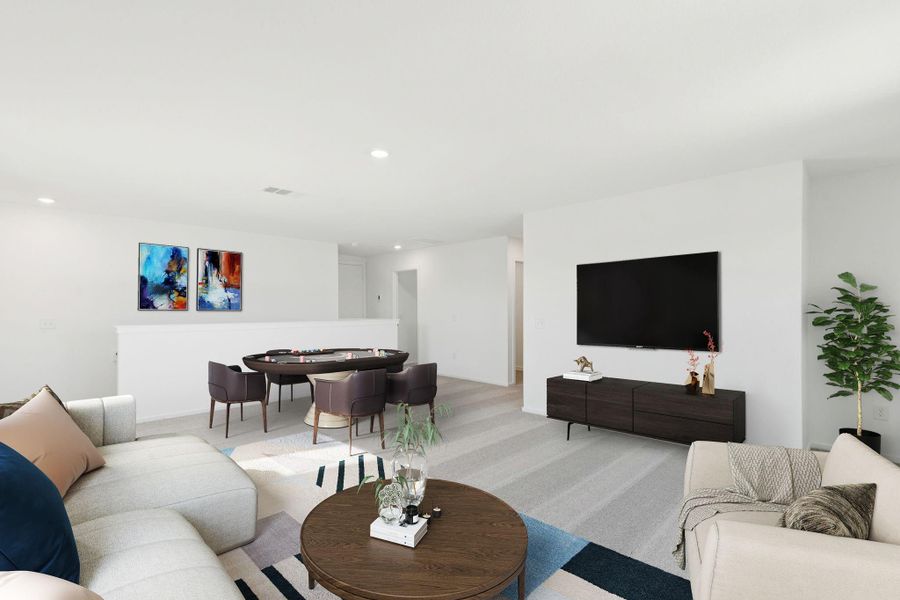 Furnished interior view inside a new home in Mavera, Conroe (Image 12).