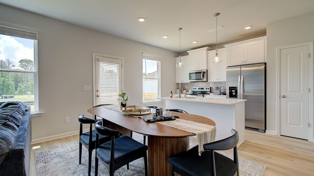 Representative furnished interior of a home built from the Layla II by DRB Homes in Towne Center, Hampton (Image 5).