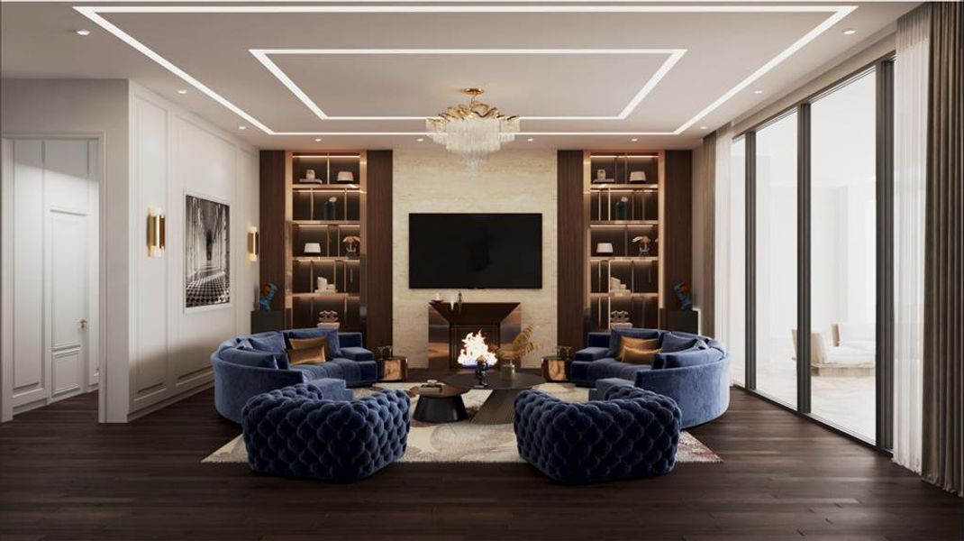 Furnished interior view inside a new home in , Frisco (Image 9).