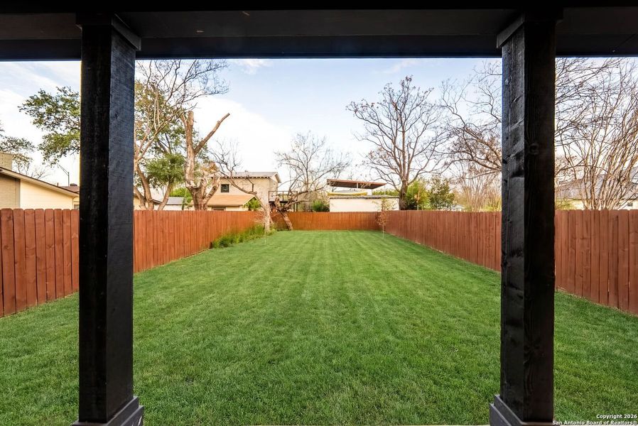 Exterior details and patio area of a home in , San Antonio (Image 34).