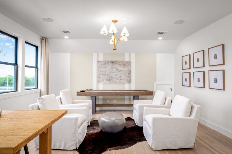 Representative furnished interior of a home built from the Gillett by Pulte Homes in Kuempel Farms, Pflugerville (Image 3).