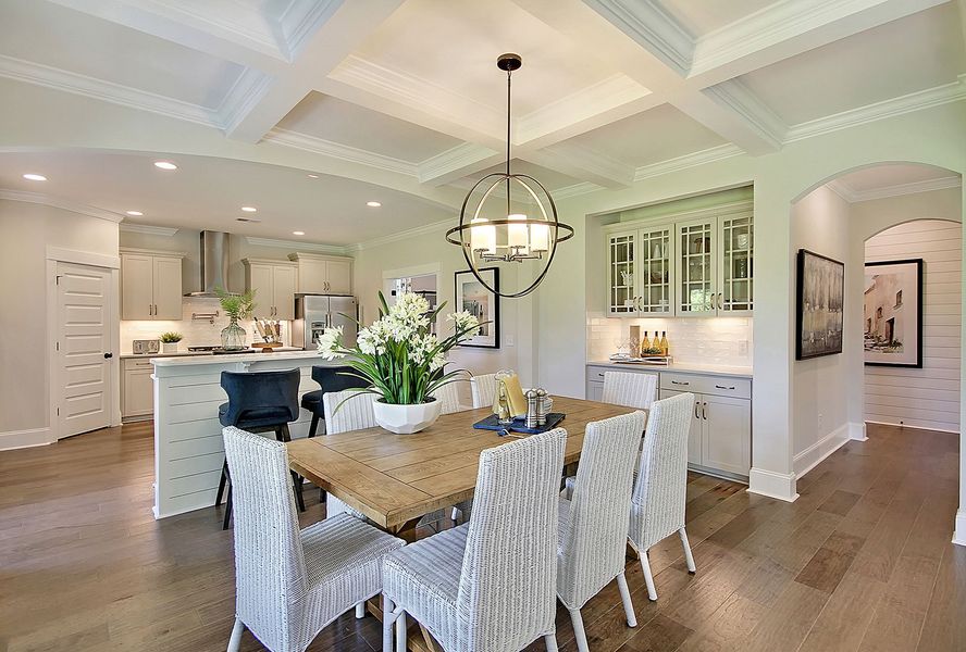 Representative furnished interior of a home built from the Warwick - Vanguard Collection by Mungo Homes in Georgias Landing, Raleigh (Image 6).