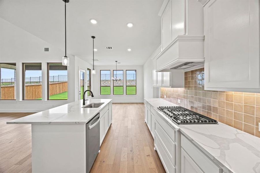 Furnished interior view inside a new home in Chatham Reserve, Providence Village (Image 6).