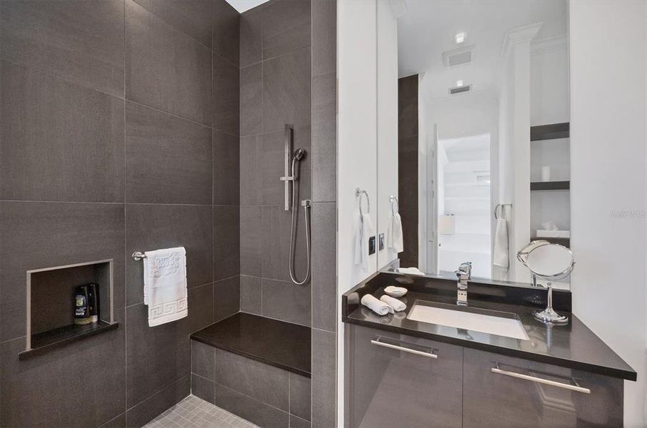 Furnished interior view inside a new home in , Placida (Image 39).