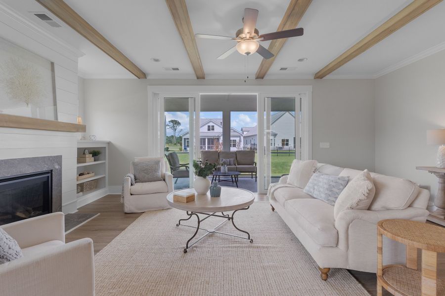 Representative furnished interior of a home built from the Scout by Bill Clark Homes in Sidbury Landing, Wilmington (Image 80).