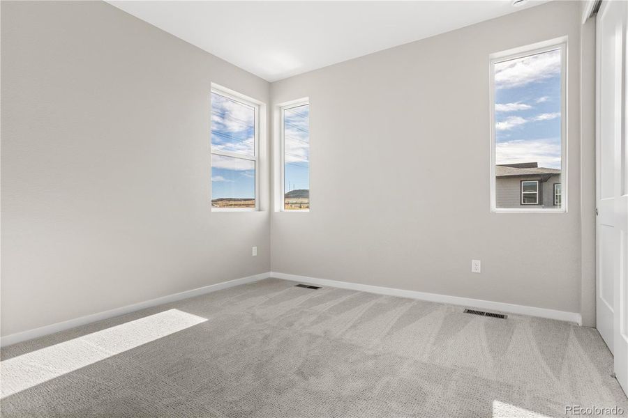 Spacious, unfurnished interior of a new home in Tribute at Lyric, Lone Tree (Image 27). Spacious, unfurnished interior of a new home in Tribute at Lyric, Lone Tree (Image 27).