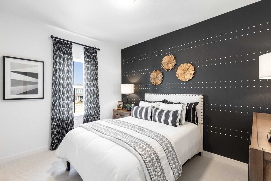 Representative Secondary Bedroom - some options shown Representative Secondary Bedroom - some options shown