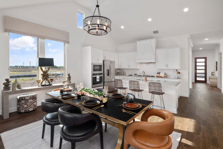 Representative furnished interior of a home built from the The Trinity Executive by UnionMain Homes in Lake Breeze, Lavon (Image 12).