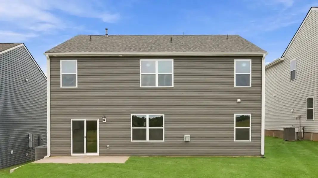Exterior details and patio area of a home in Spring Ridge, Anderson (Image 3).