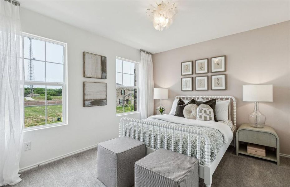 *Model Representation - Spacious secondary bedroom with large windows *Model Representation - Spacious secondary bedroom with large windows