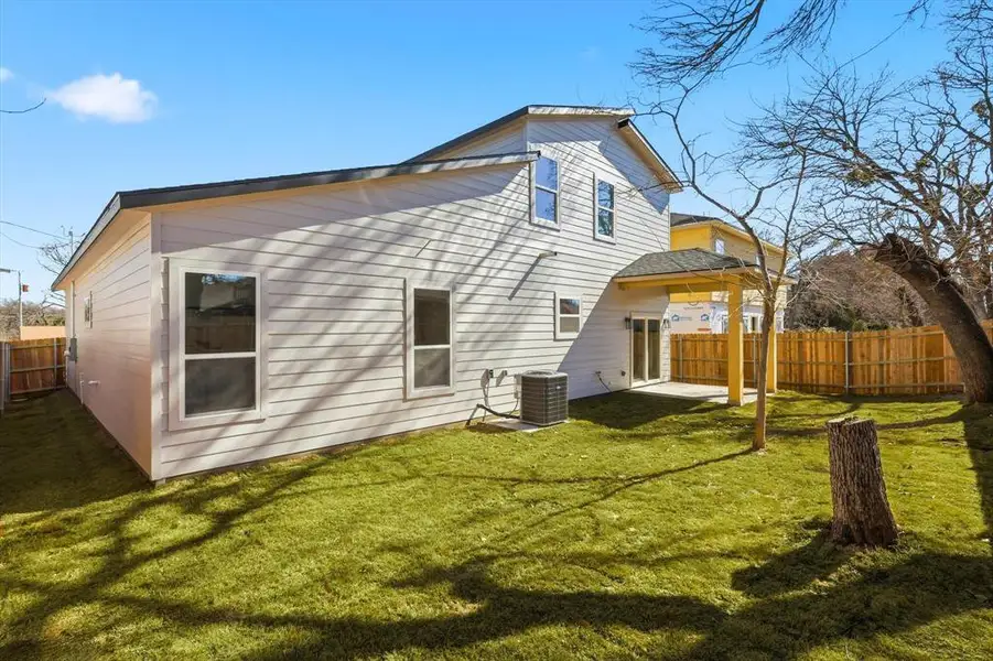 Exterior details and patio area of a home in , Lewisville (Image 19). Exterior details and patio area of a home in , Lewisville (Image 19).