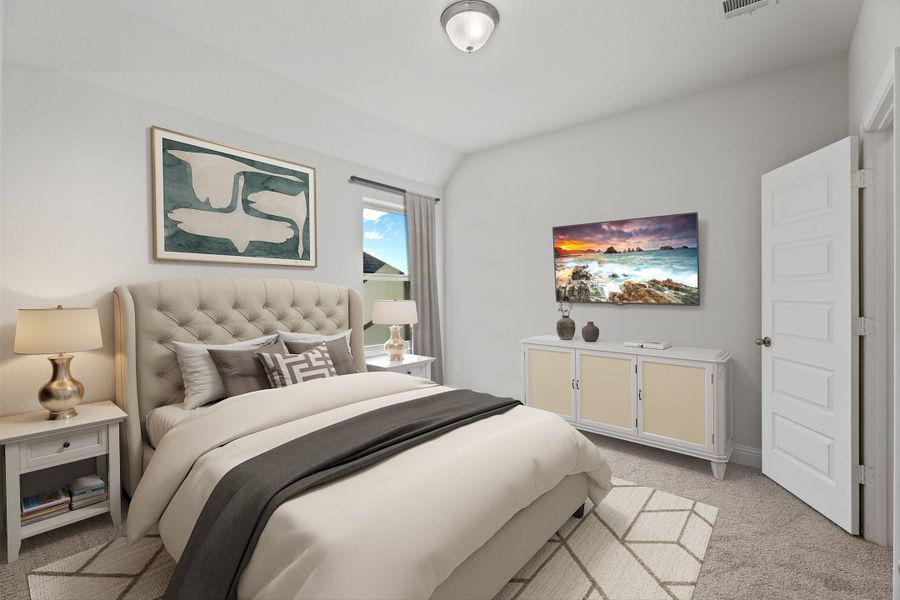 Representative furnished interior of a home built from the Parker by Beazer Homes in Lovers Landing, Forney (Image 17).