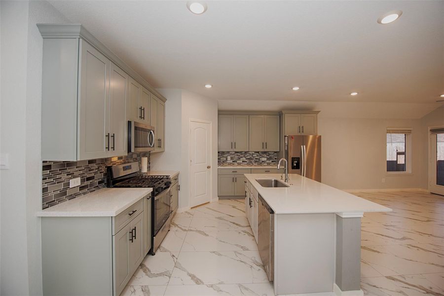 Gourmet kitchen with fabulous space and storage. Gourmet kitchen with fabulous space and storage.