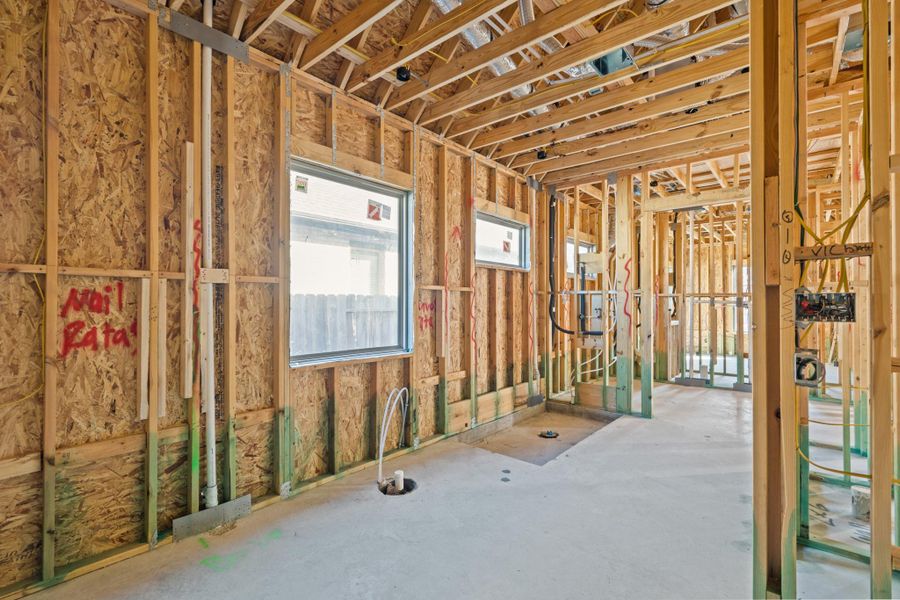 In-progress construction of a new home in The Park and The Reserve, Fulshear, TX (Image 7).