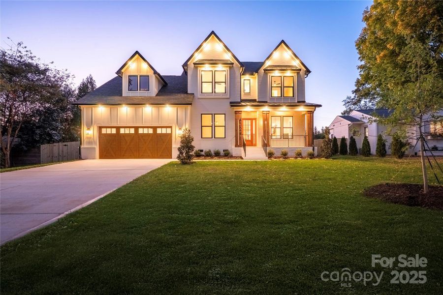 Front exterior of a new home in , Charlotte, NC, highlighting curb appeal (Image 28). Front exterior of a new home in , Charlotte, NC, highlighting curb appeal (Image 28).