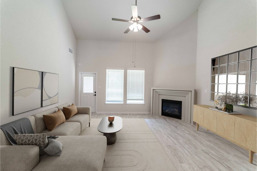 Furnished interior view inside a new home in Arcadia Ridge, San Antonio (Image 8).