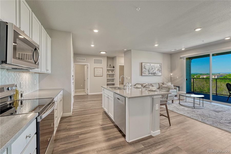 Furnished interior view inside a new home in The Trails at Westcreek, Parker (Image 17).