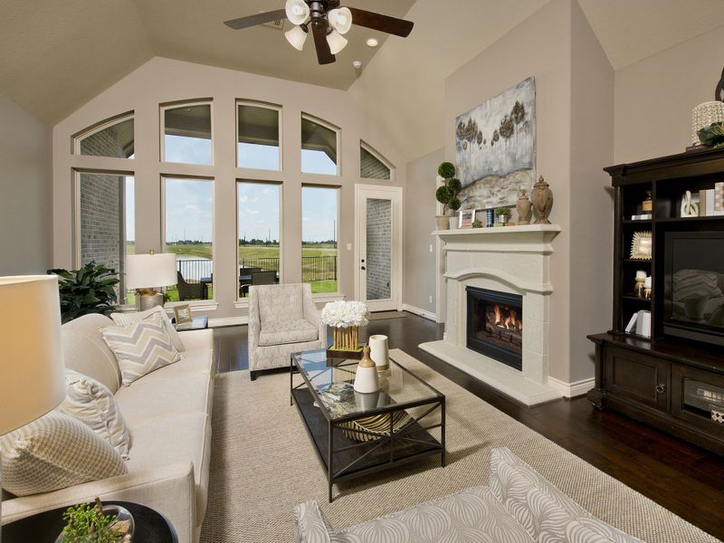 Furnished interior view inside a new home in The Woodlands Hills, Willis (Image 14). Furnished interior view inside a new home in The Woodlands Hills, Willis (Image 14).