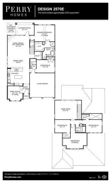 Floor Plan for 2570E