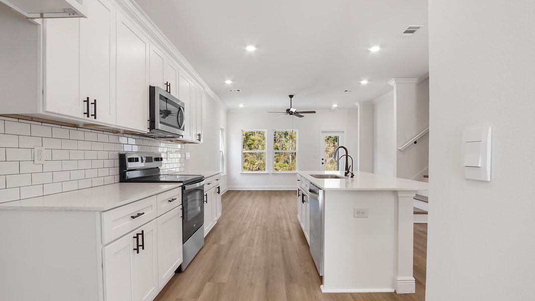 Furnished interior view inside a new home in Sanctuary Beach, Panama City Beach (Image 4).