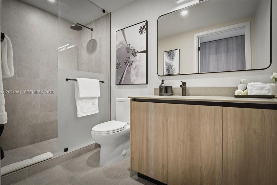 Furnished interior view inside a new home in , Miami (Image 47). Furnished interior view inside a new home in , Miami (Image 47).
