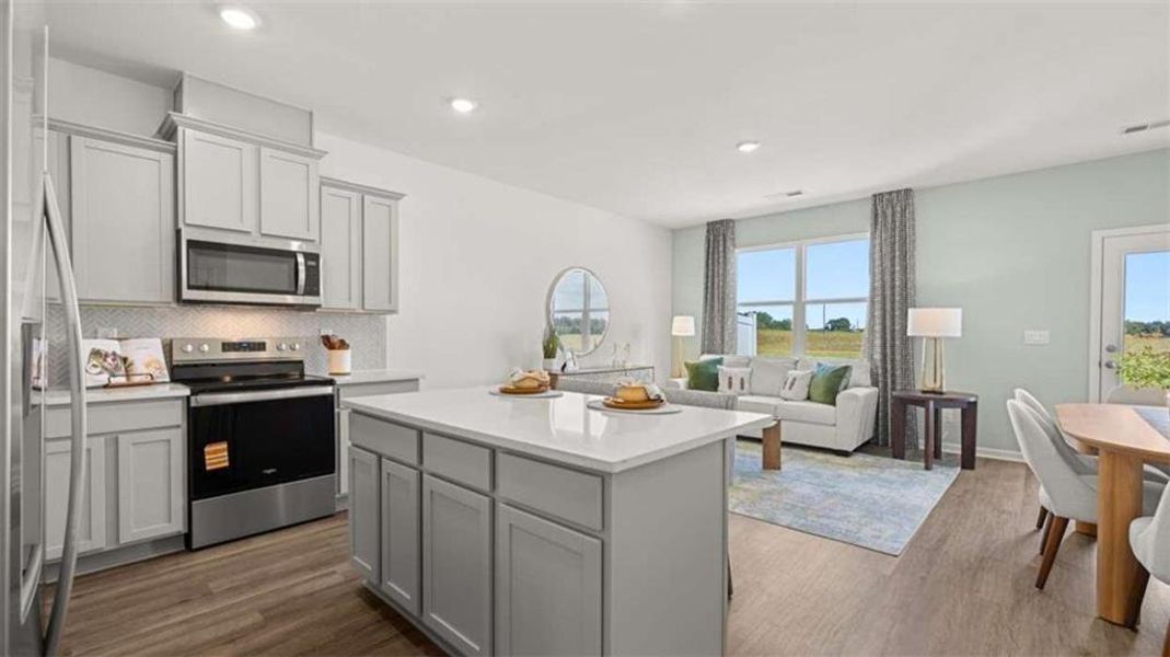 Furnished interior view inside a new home in The Gables at Agricultural Village, Perry (Image 6).