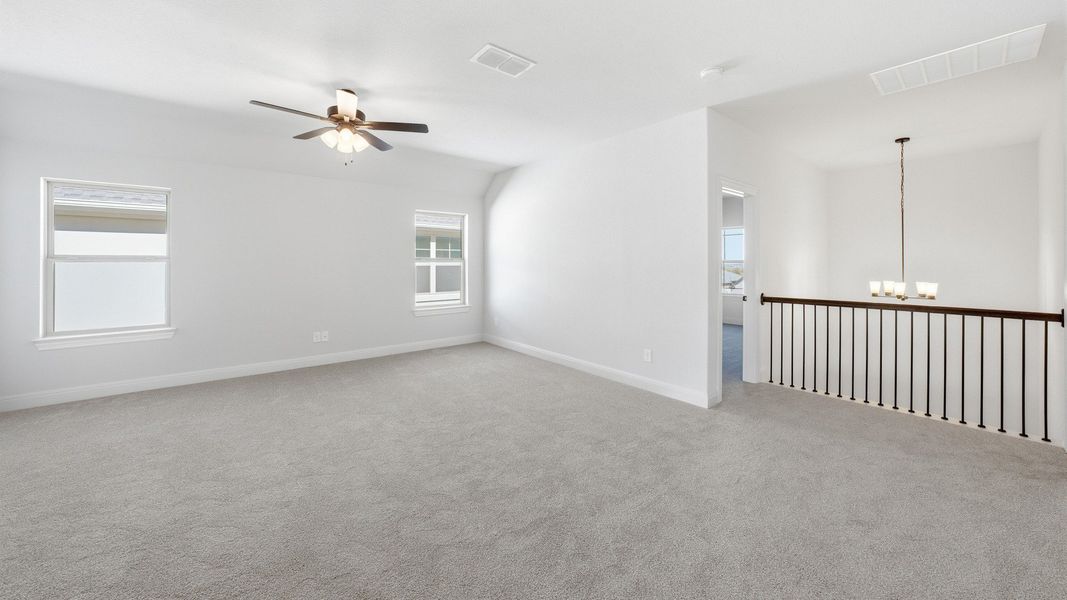 Furnished interior view inside a new home in Hawkes Landing, Leander (Image 9).