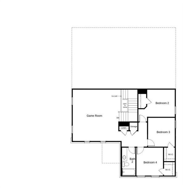 2D floor plan layout of this home in Heartland, Crandall, TX (Image 4).