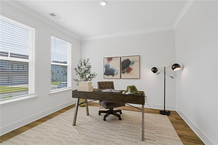 Furnished interior view inside a new home in , Dallas (Image 39).