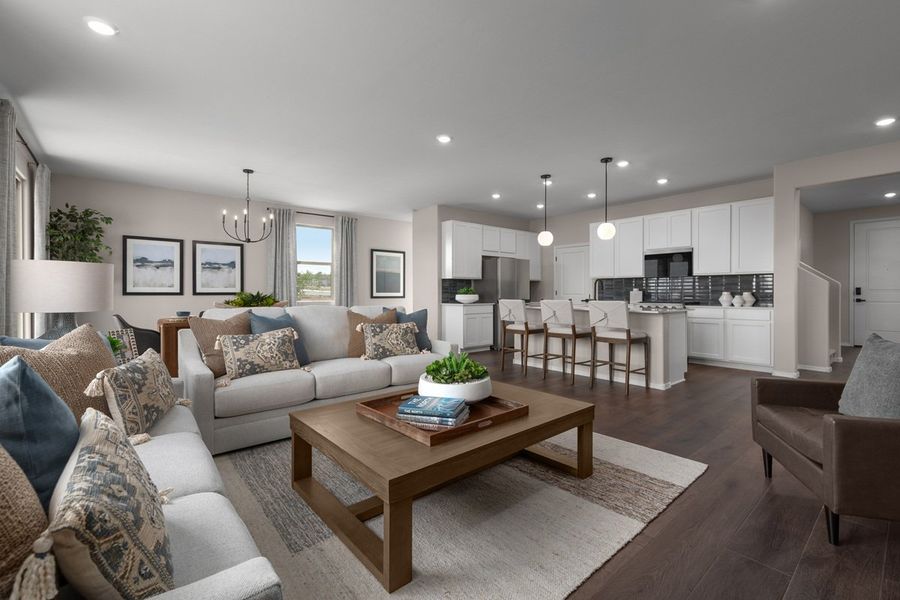 Representative furnished interior of a home built from the Plan 2331 Modeled by KB Home in Entrada Del Toro at Rancho Sahuarita, Sahuarita (Image 5).