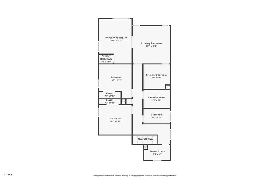 2D floor plan layout of this home in , Dallas, TX (Image 7).